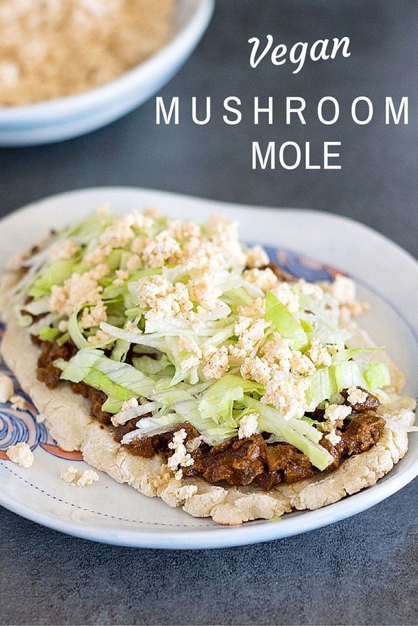 Vegan Slow Cooker Mole Mushroom Taco Filling