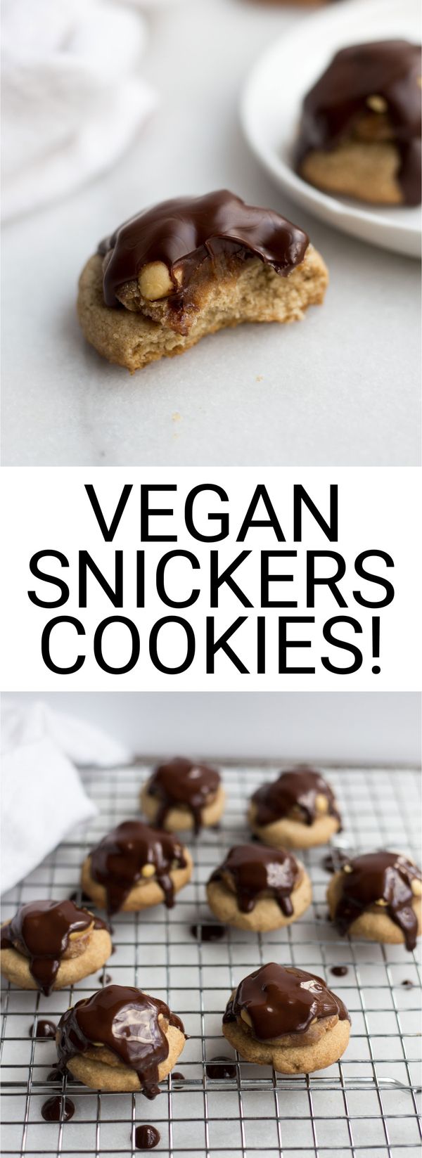 Vegan Snickers Cookies