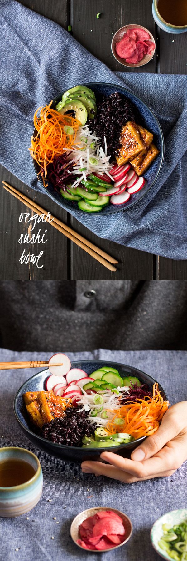 Vegan sushi bowl