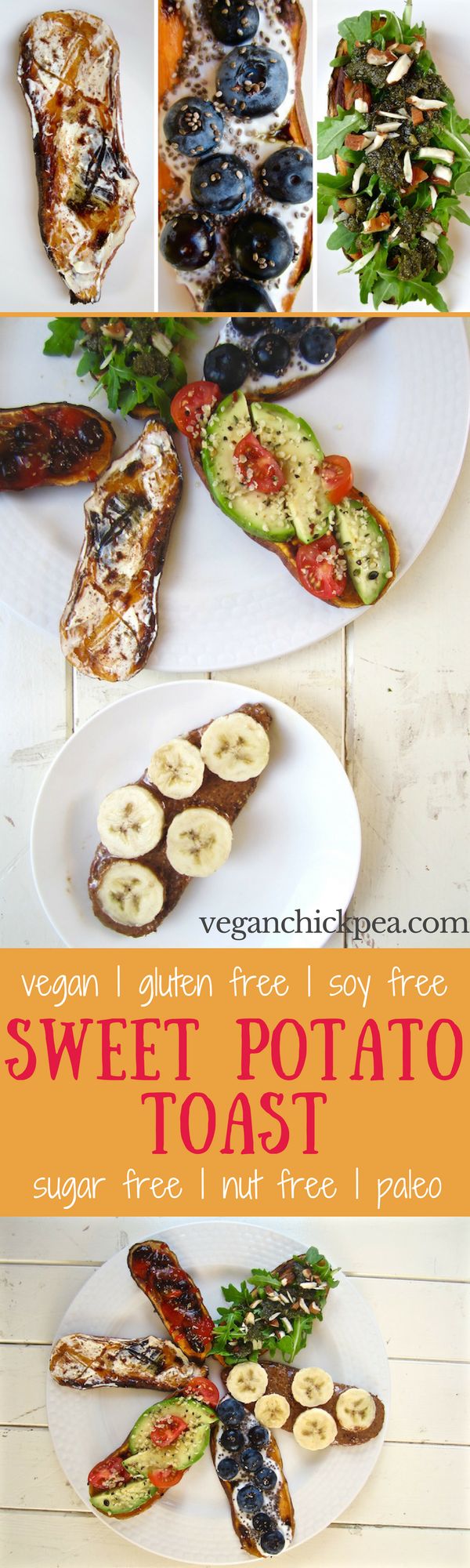 Vegan Sweet Potato Toast (GF + paleo