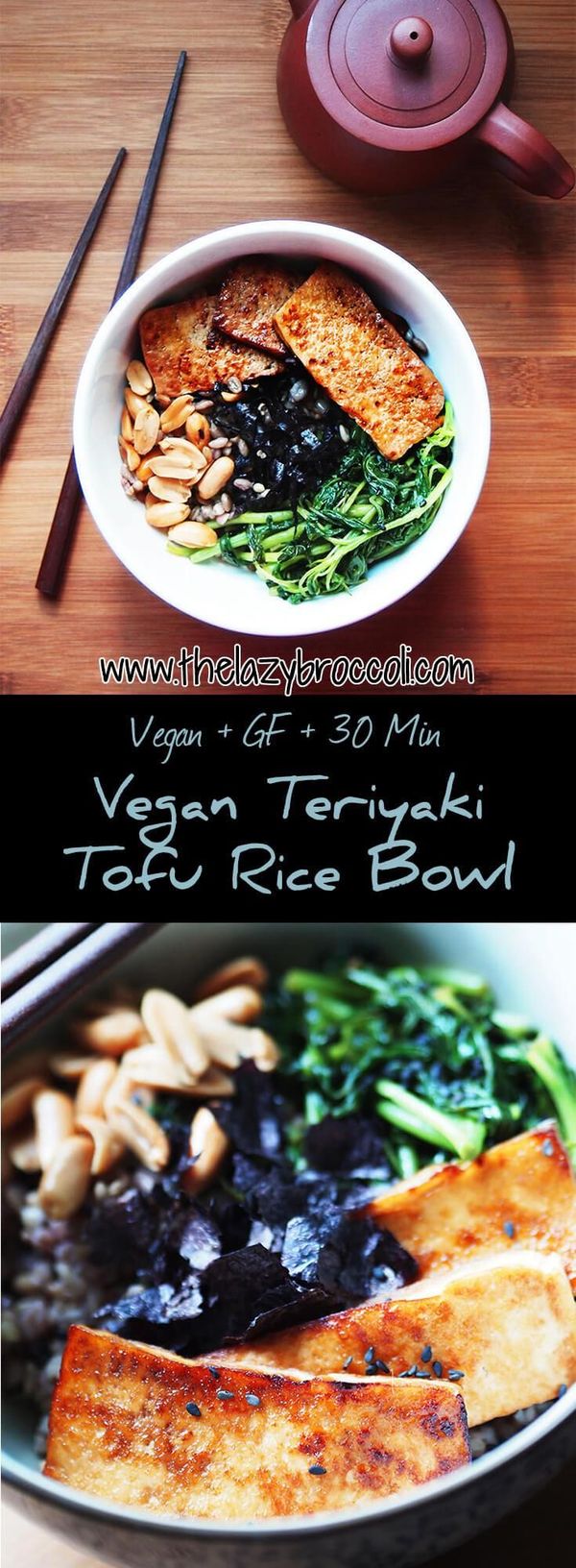 Vegan Teriyaki Tofu Rice Bowl