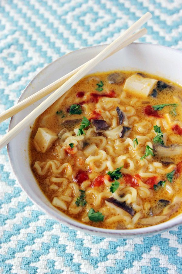 Vegan Thai Pumpkin Ramen Soup