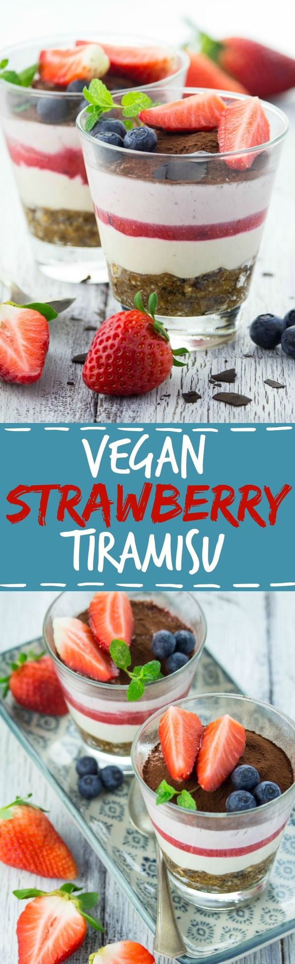 Vegan Tiramisu with Strawberries