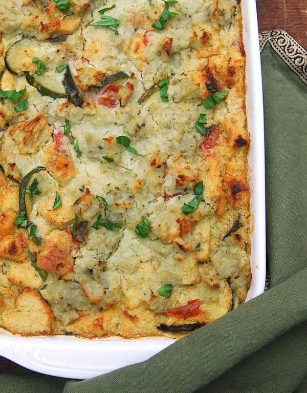 Vegan Zucchini Breakfast Strata