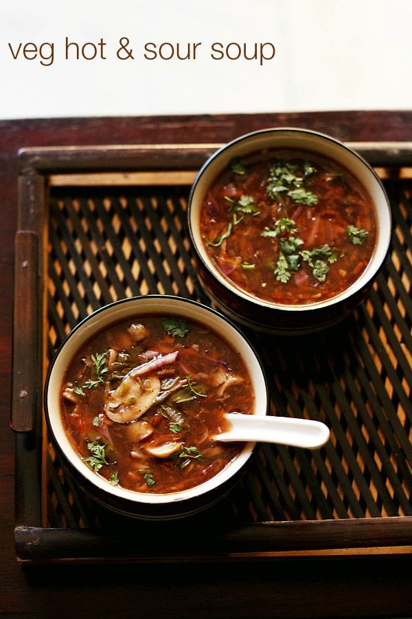 Vegetable hot and sour soup