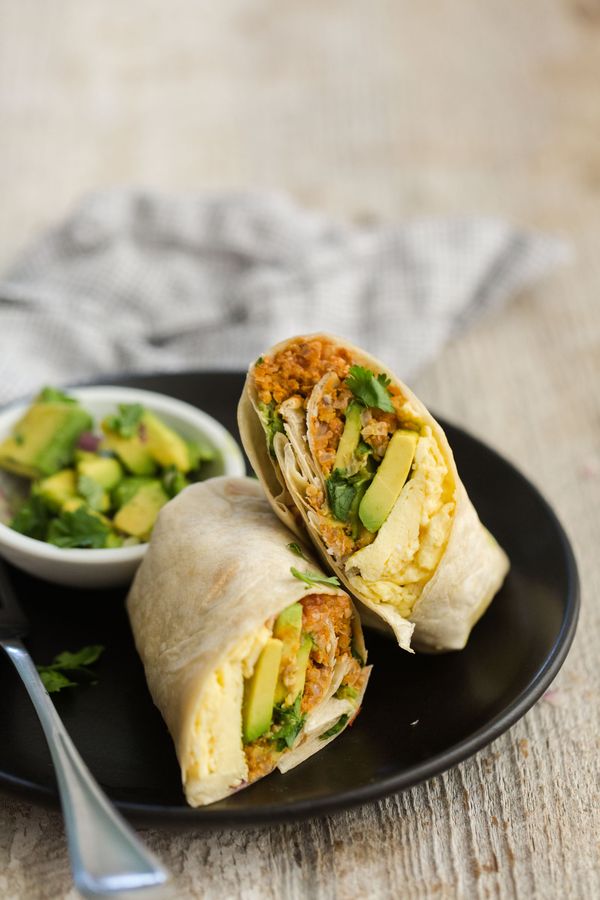 Vegetarian Breakfast Burritos