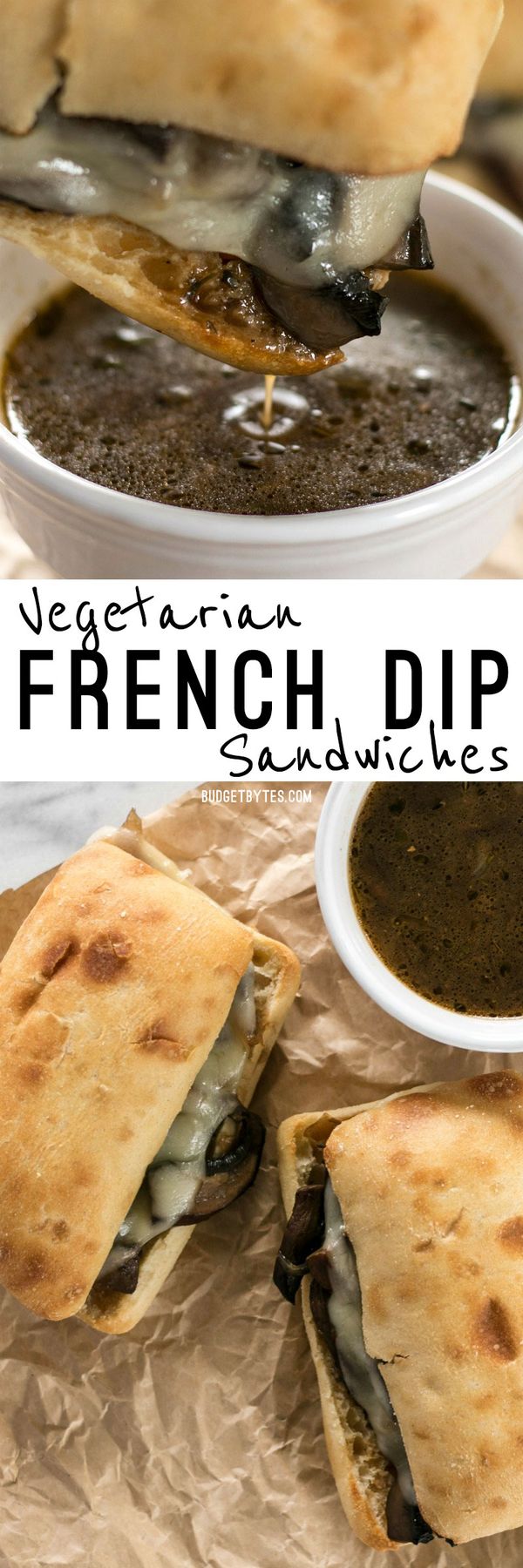 Vegetarian French Dip Sandwiches