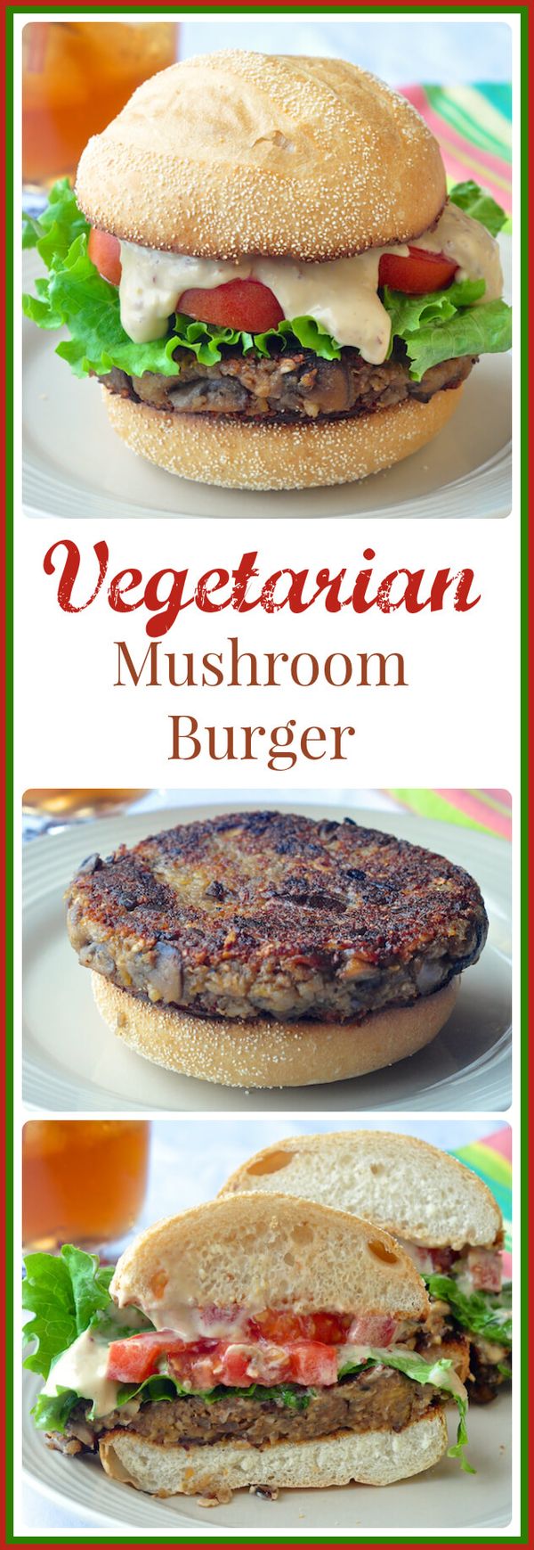 Vegetarian Mushroom Burger