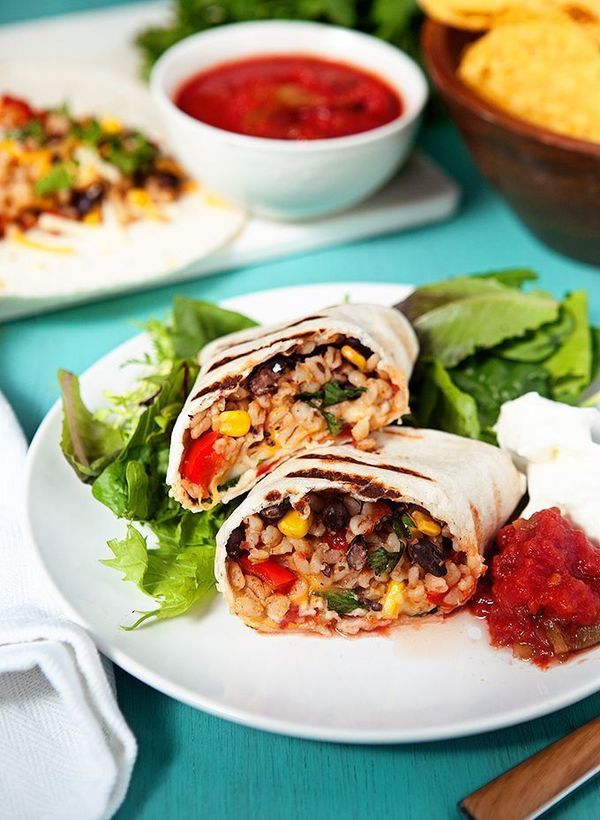 Vegetarian Slow Cooker Burritos