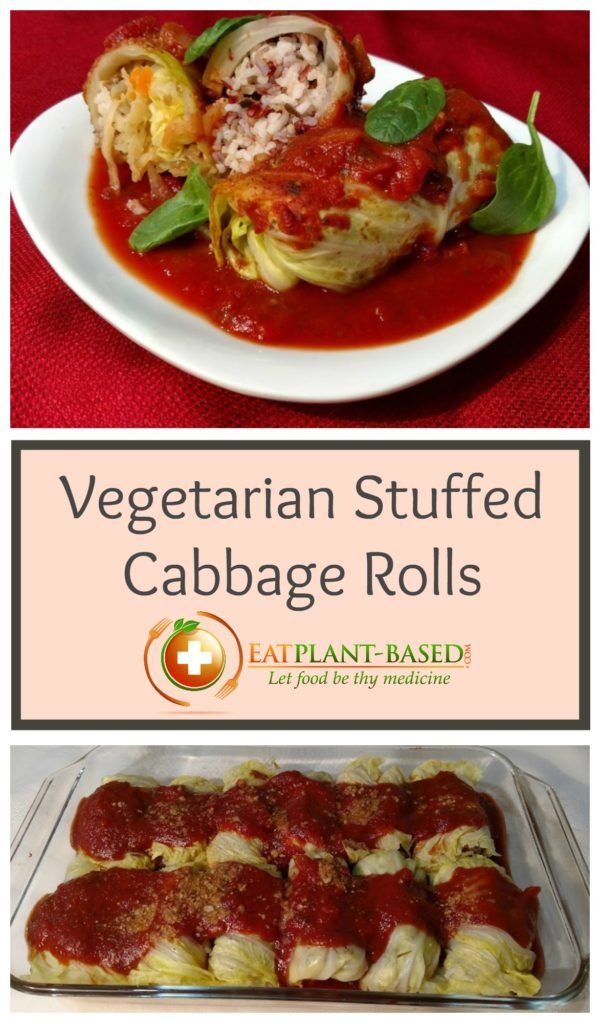 Vegetarian Stuffed Cabbage Rolls