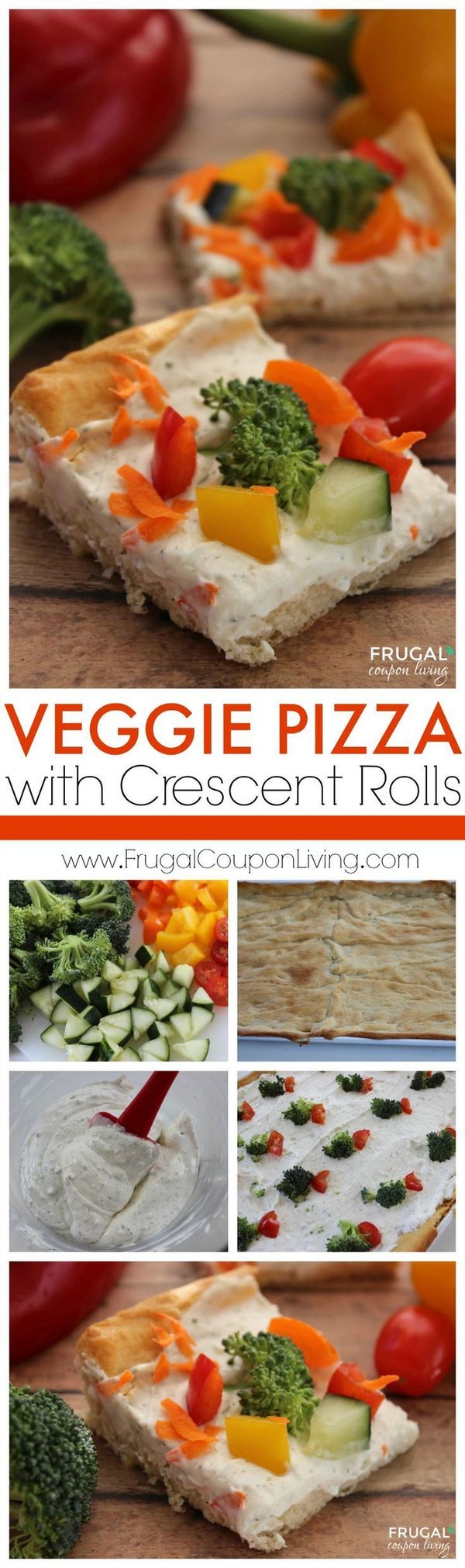 Veggie Pizza with Crescent Rolls