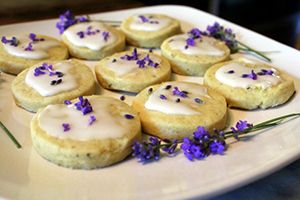 Victorian Lavender Cookies with Rose Water Icing