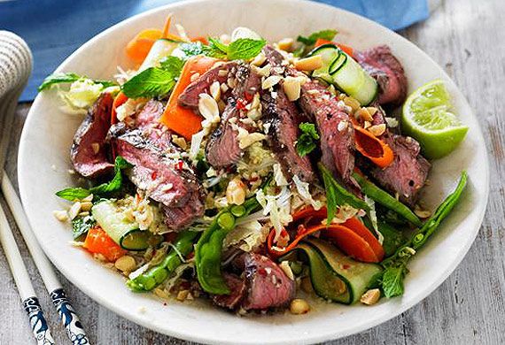 Vietnamese grilled beef salad