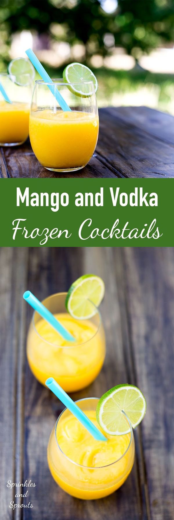 Vodka and Mango Frozen Cocktails