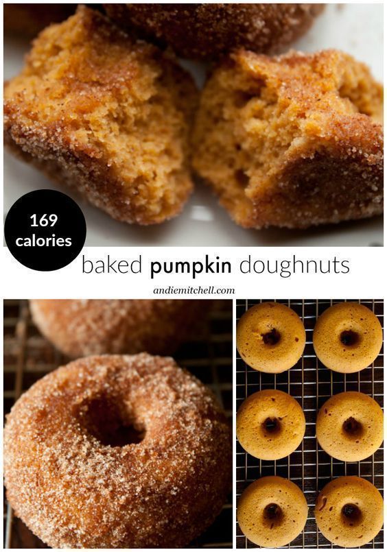 Warm and Spicy Baked Pumpkin Donuts