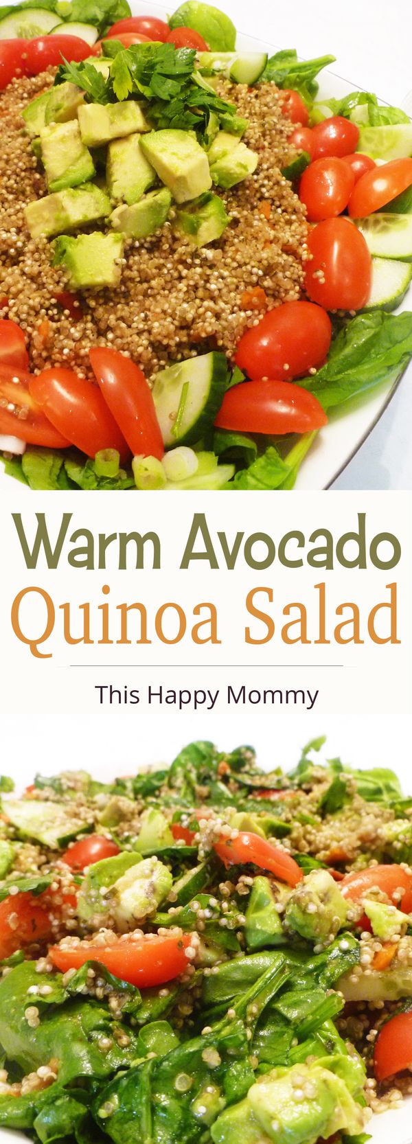 Warm Avocado Quinoa Salad