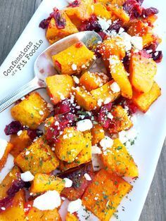 Warm Honey Roasted Butternut Squash Salad