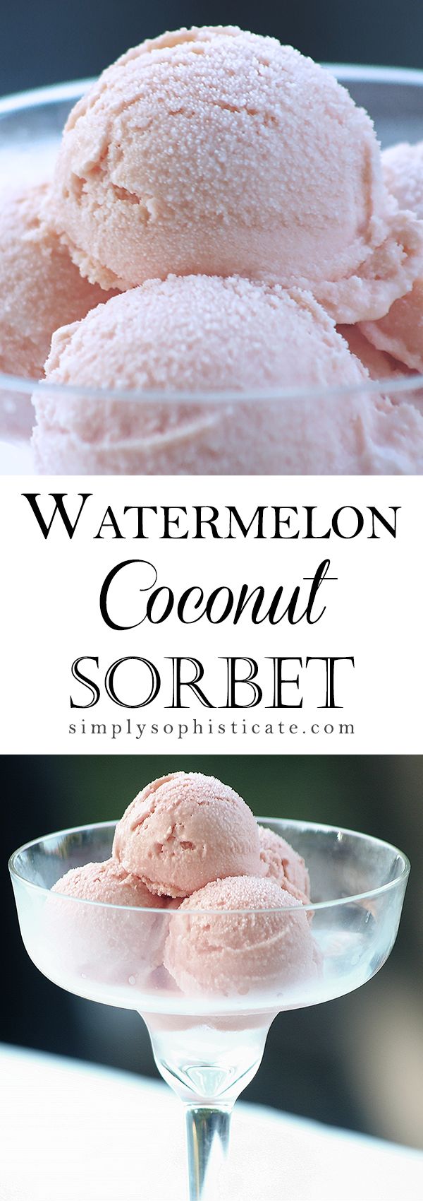 Watermelon Coconut Sorbet