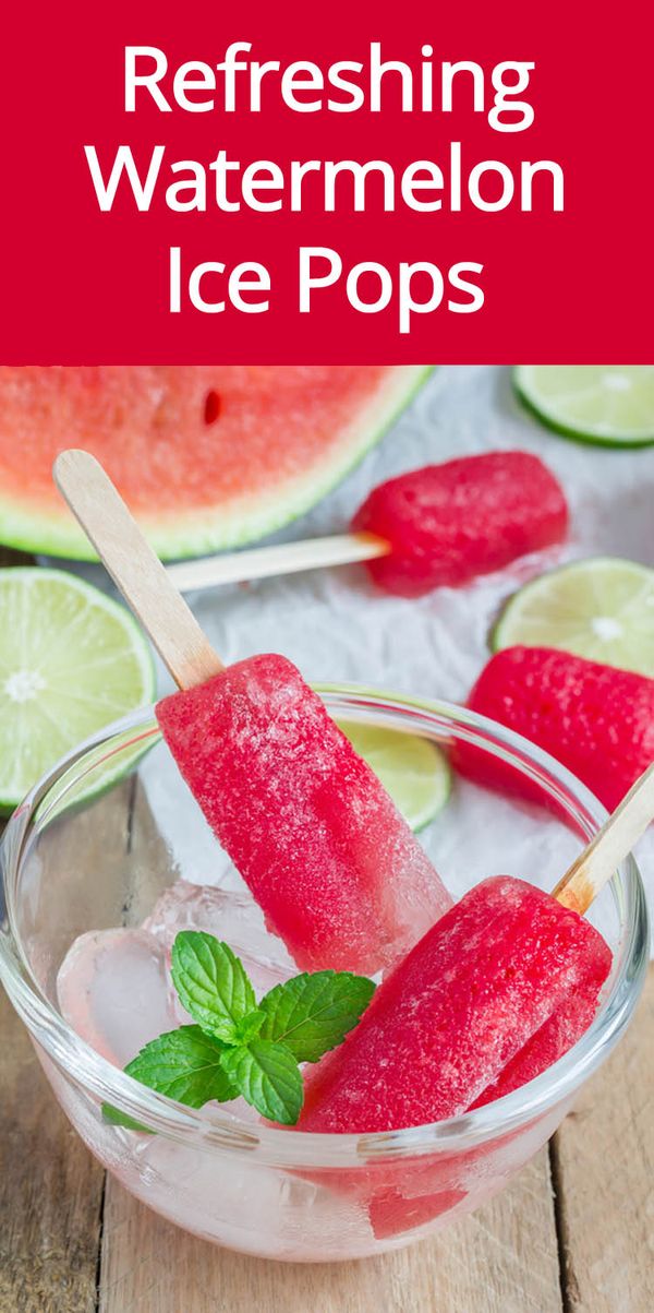 Watermelon Lime Popsicles