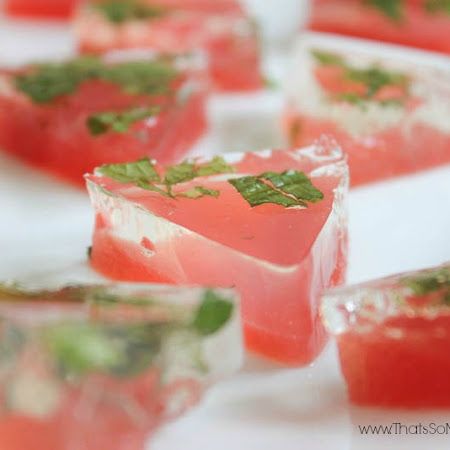 Watermelon Mojito Jello Shots