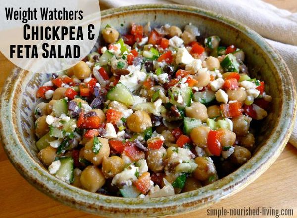 Weight Watchers Chickpea & Feta Salad