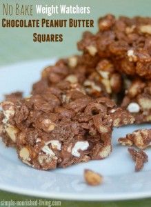 Weight Watchers Chocolate Peanut Butter Squares