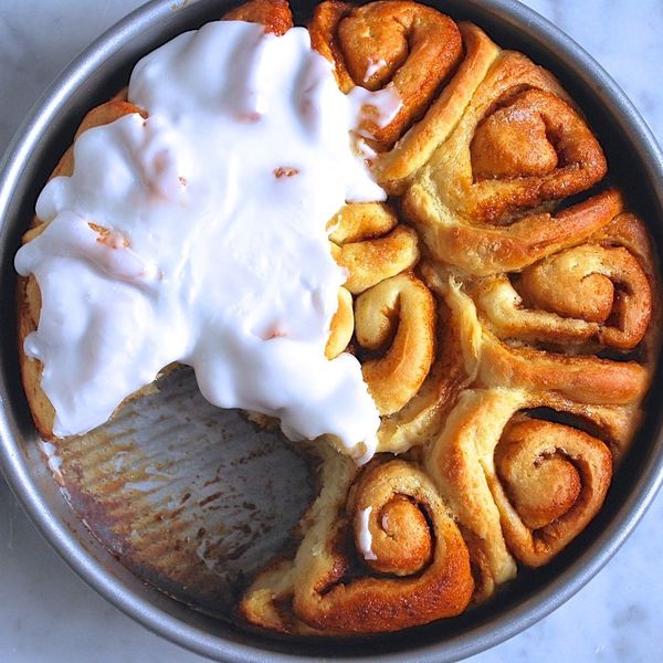 Whiskey Salted Caramel Cinnamon Rolls