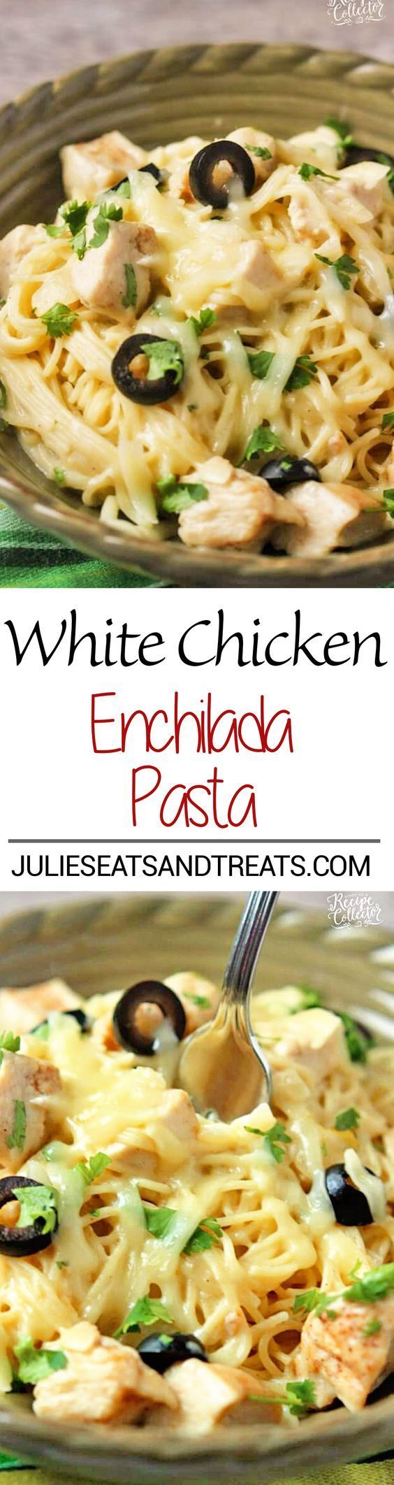 White Chicken Enchilada Pasta