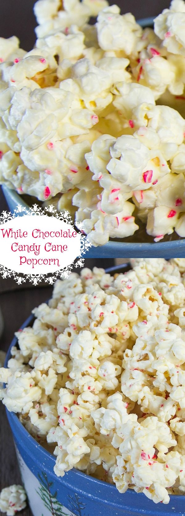 White Chocolate Candy Cane Popcorn