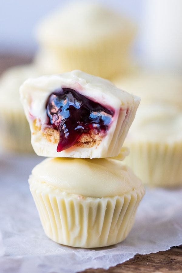 White Chocolate Cherry Cups