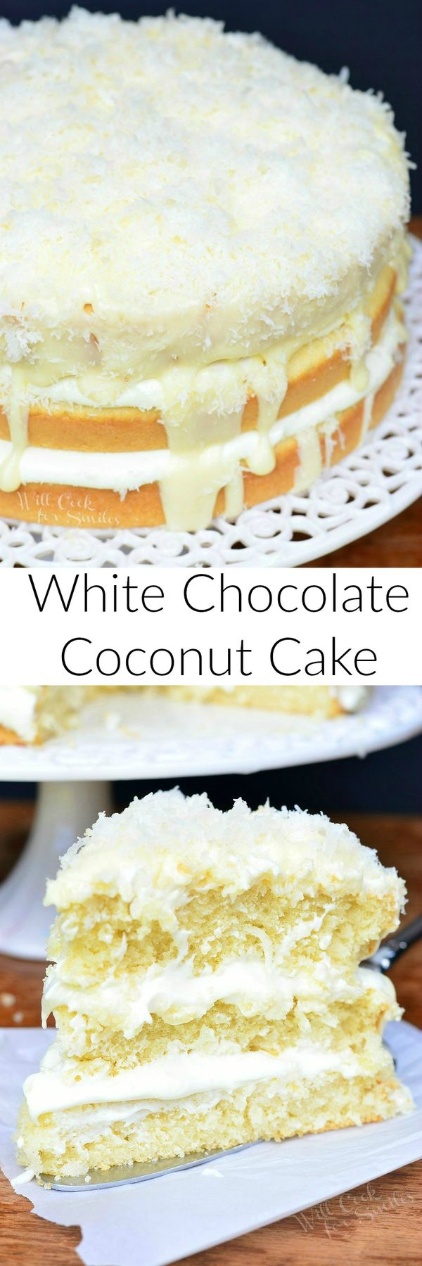 White Chocolate Coconut Cake