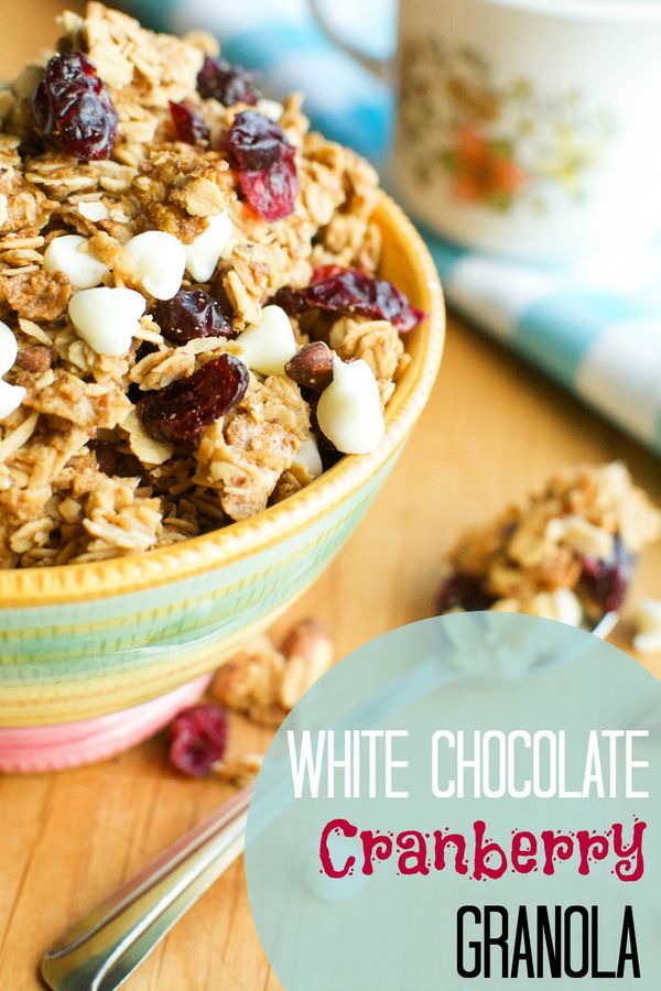 White Chocolate Cranberry Granola