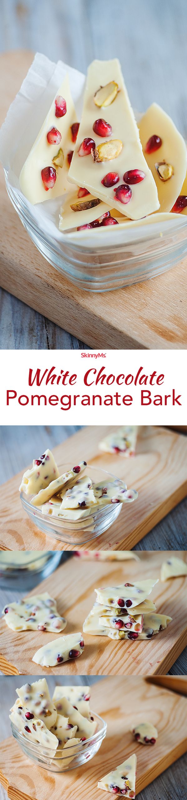 White Chocolate Pomegranate Bark