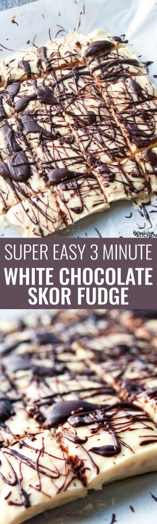 White Chocolate Skor Fudge