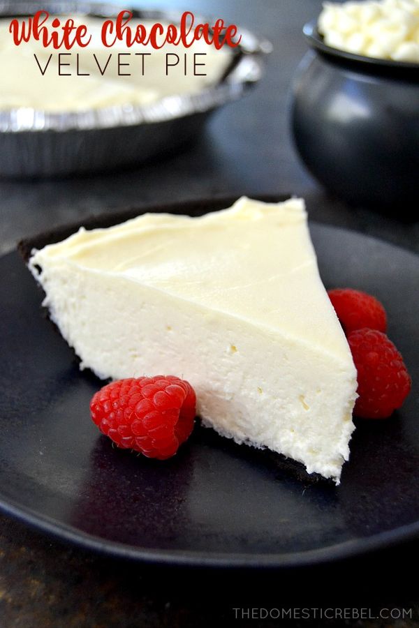 White Chocolate Velvet Pie