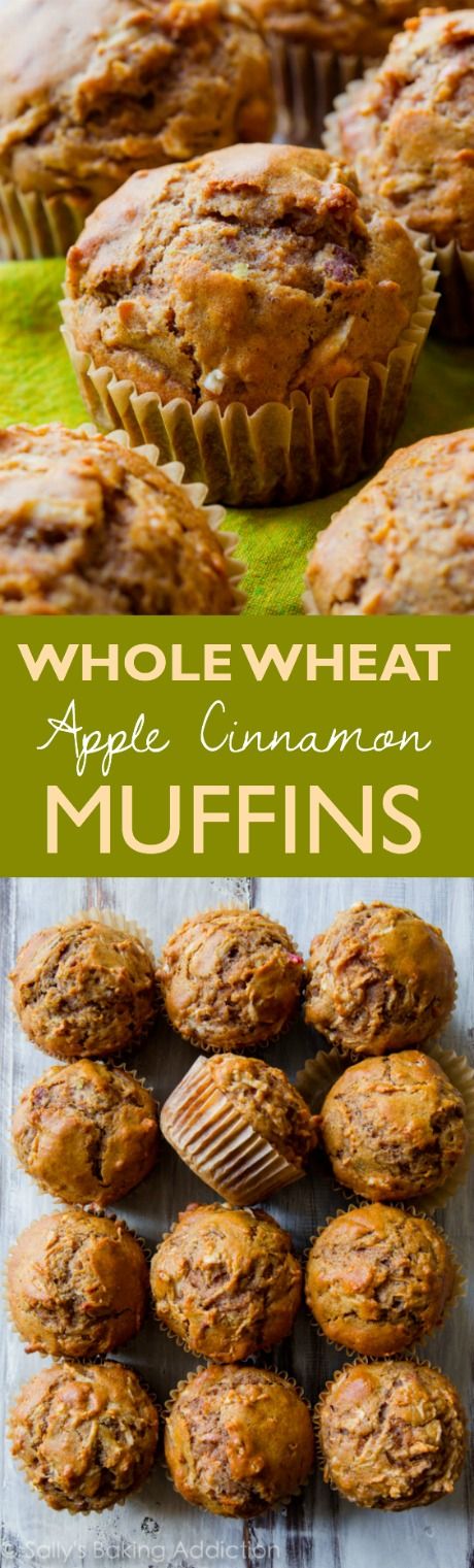 Whole Wheat Apple Cinnamon Muffins