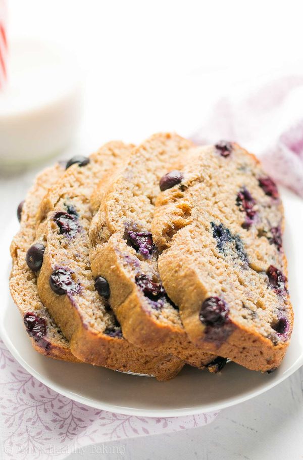 Whole Wheat Blueberry Buttermilk Banana Bread