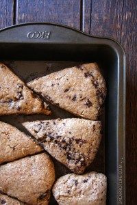 Whole Wheat Chai Chocolate Chips Scones (Recipe Redux