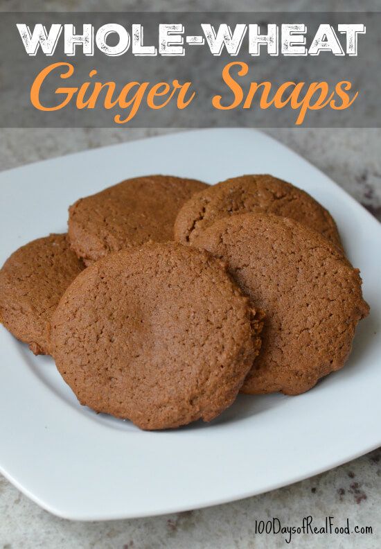 Whole-Wheat Ginger Snaps