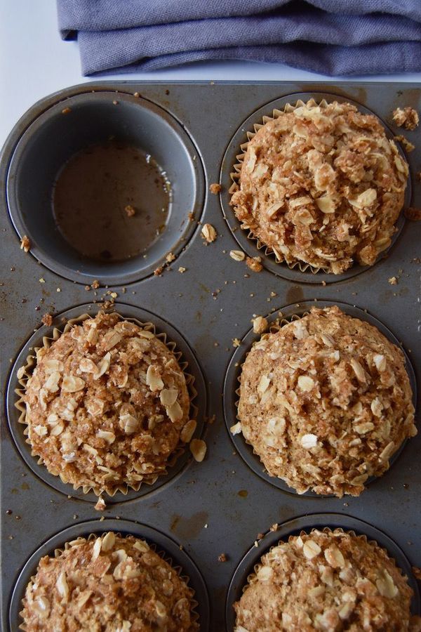 Wholesome Oatmeal Coffee Cake Muffins