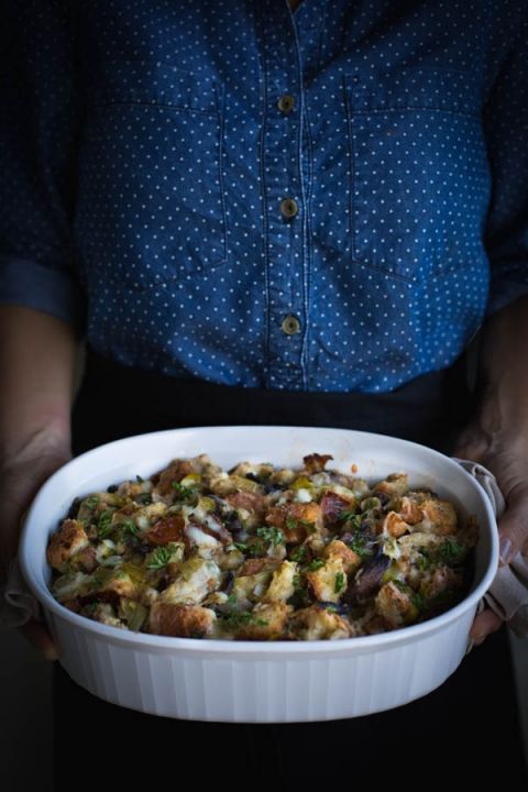 Wild Mushroom and Brioche Stuffing