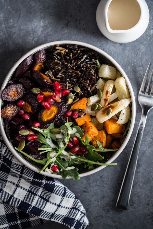 Wild Rice & Root Vegetable Bowls