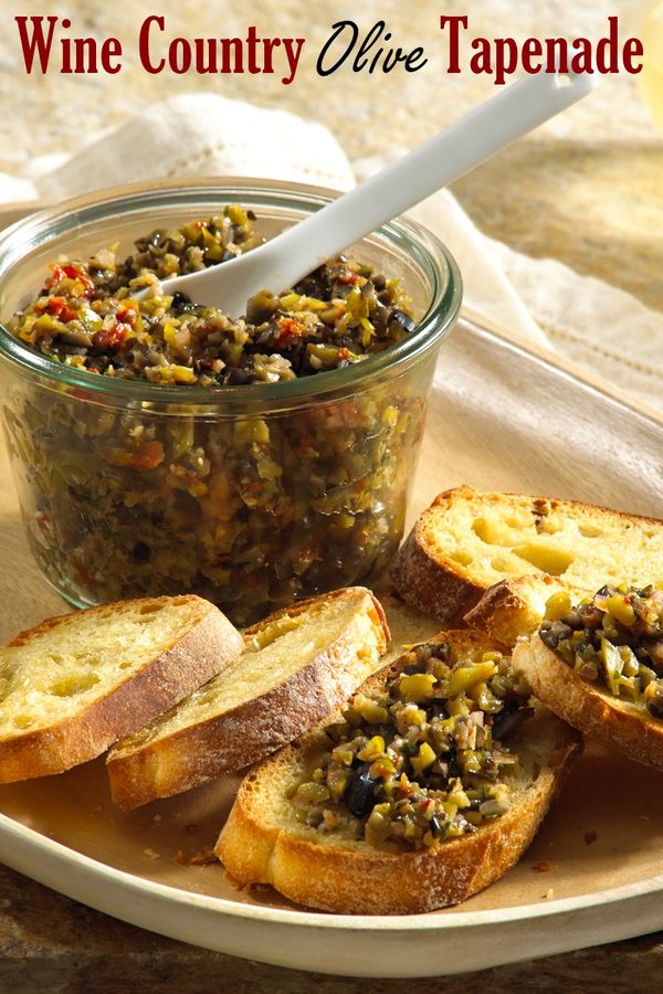 Wine Country Sun-Dried Tomato & Olive Tapenade