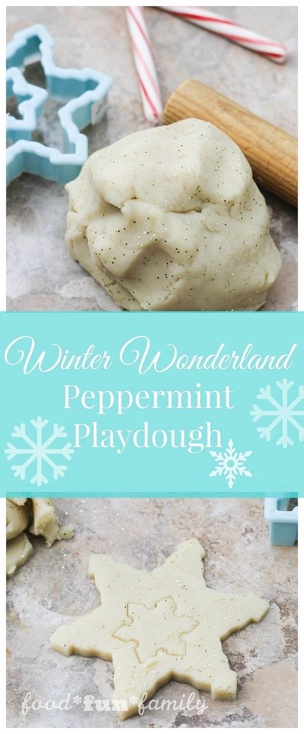 Winter Wonderland Peppermint Playdough