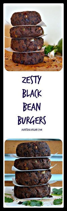 Zesty Black Bean Burgers