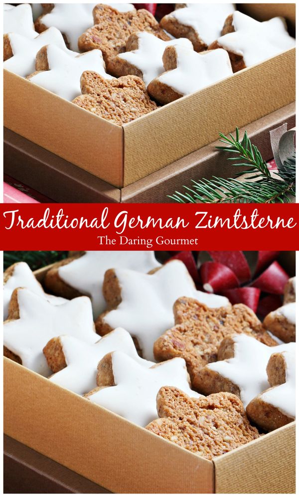 Zimtsterne (German Cinnamon Star Cookies