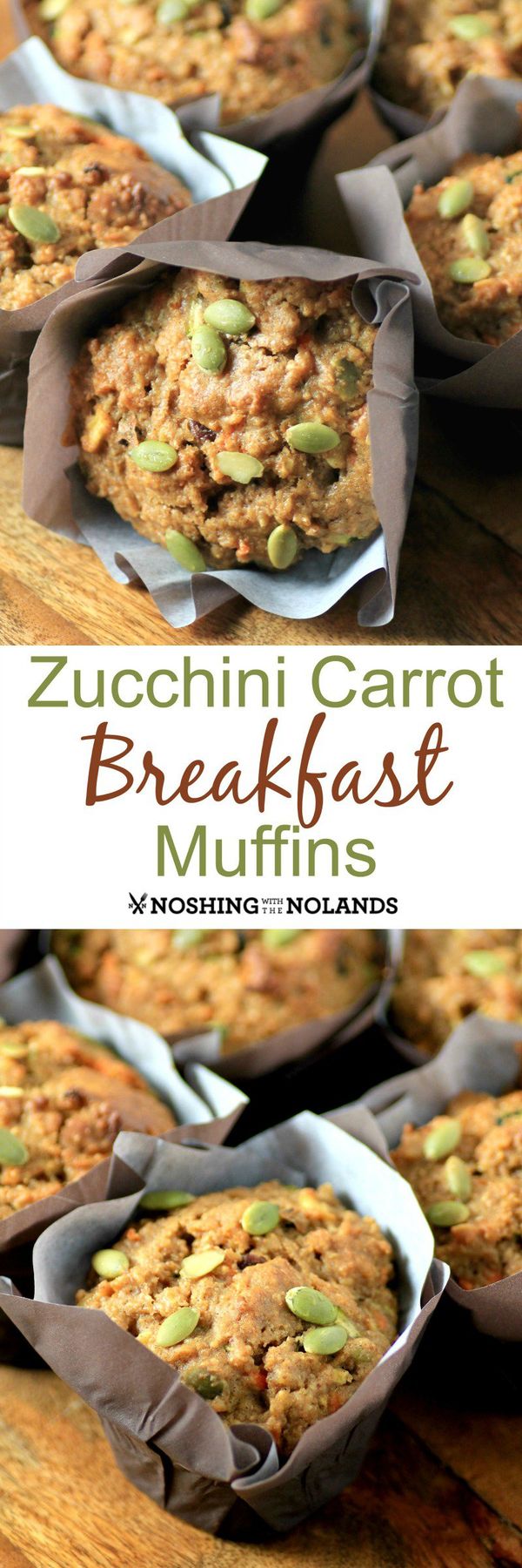 Zucchini Carrot Breakfast Muffins