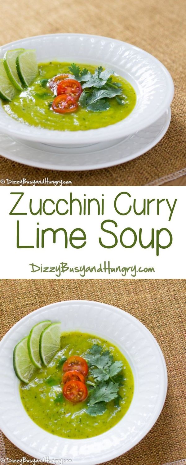 Zucchini Curry Lime Soup