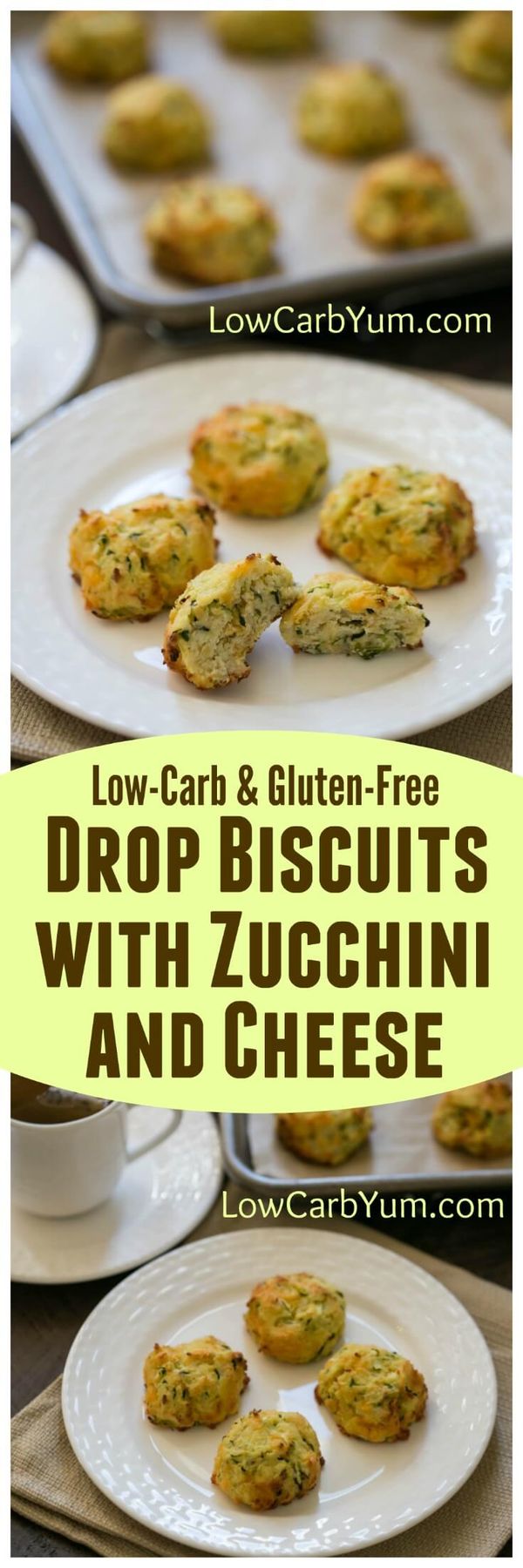 Zucchini Drop Biscuits with Cheese