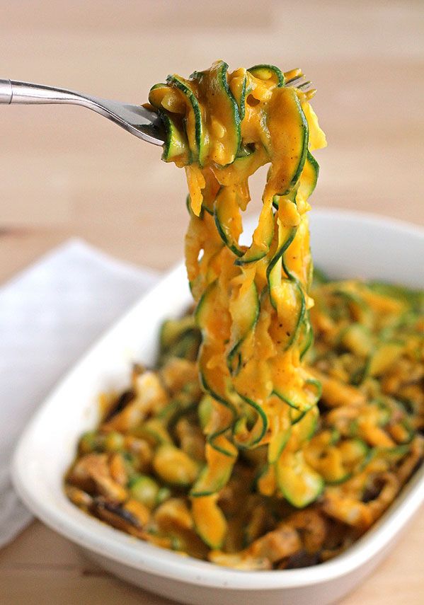 Zucchini Fettuccine with Rosemary Butternut Creme Sauce